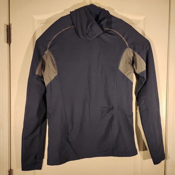 Nike Pro Combat shirrt mens L LArge navy blue 1/4 zip hyperwarm long sleeve - Picture 12 of 13
